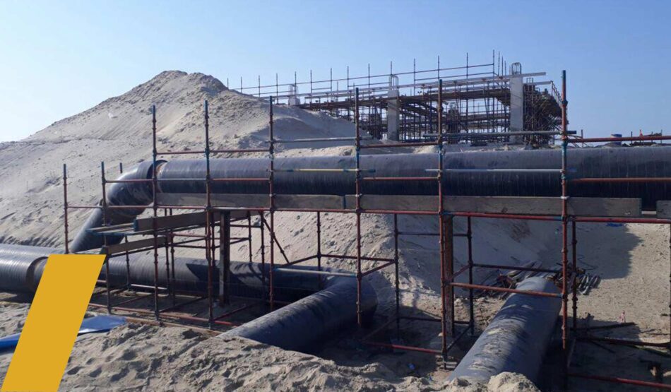 MARAFIQ – 750 mm Dia, 3 insulation pipe supported