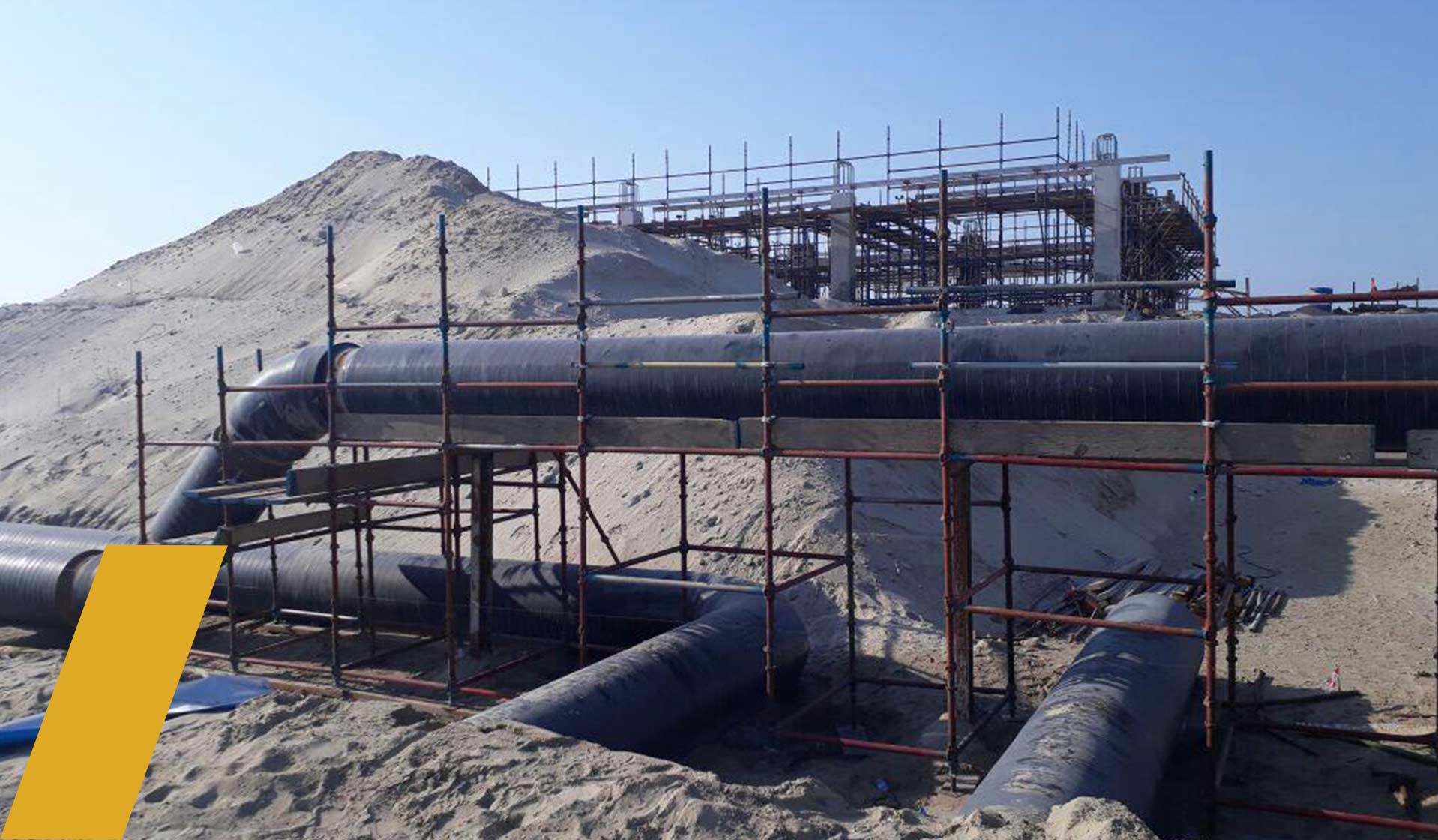 MARAFIQ – 750 mm Dia, 3 insulation pipe supported